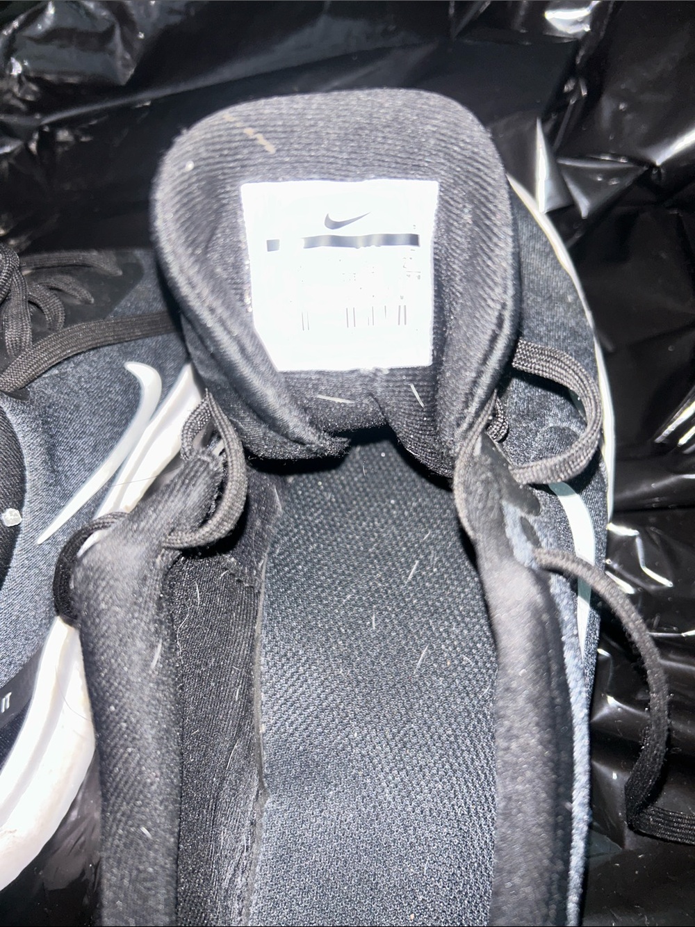 Nike Black & White Flex Running Sneakers - Picture 4 of 5